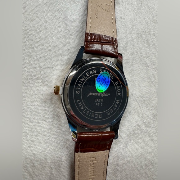 Blue Quartz Watch for Men Leather Band Waterproof Luminous Date Week NEW - Picture 8 of 11